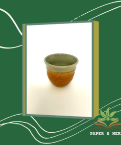 Alternative view of Rimmed Tea Cup - Tan